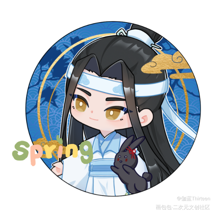 望春思将离系列_魔道祖师忘羡绘画作品