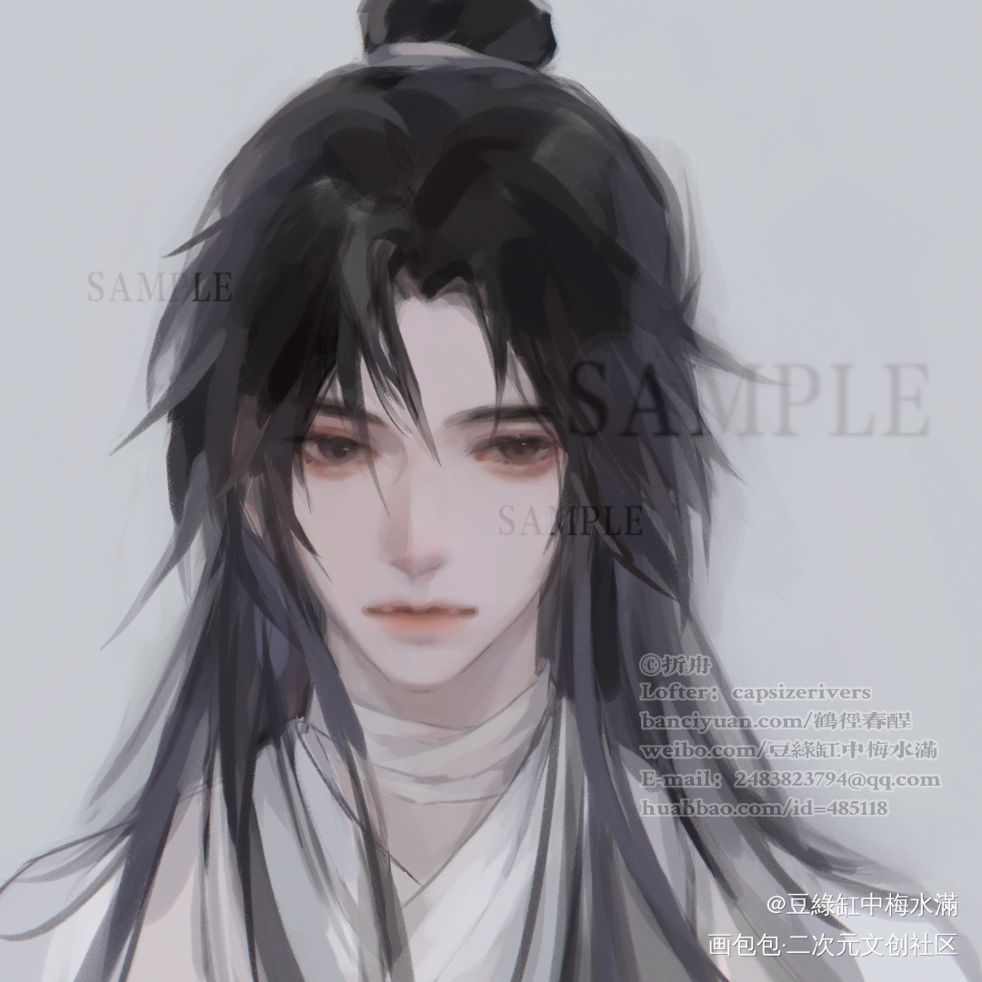 贫贱不移，威武不屈。_天官赐福谢怜古风同人墨香铜臭绘画作品