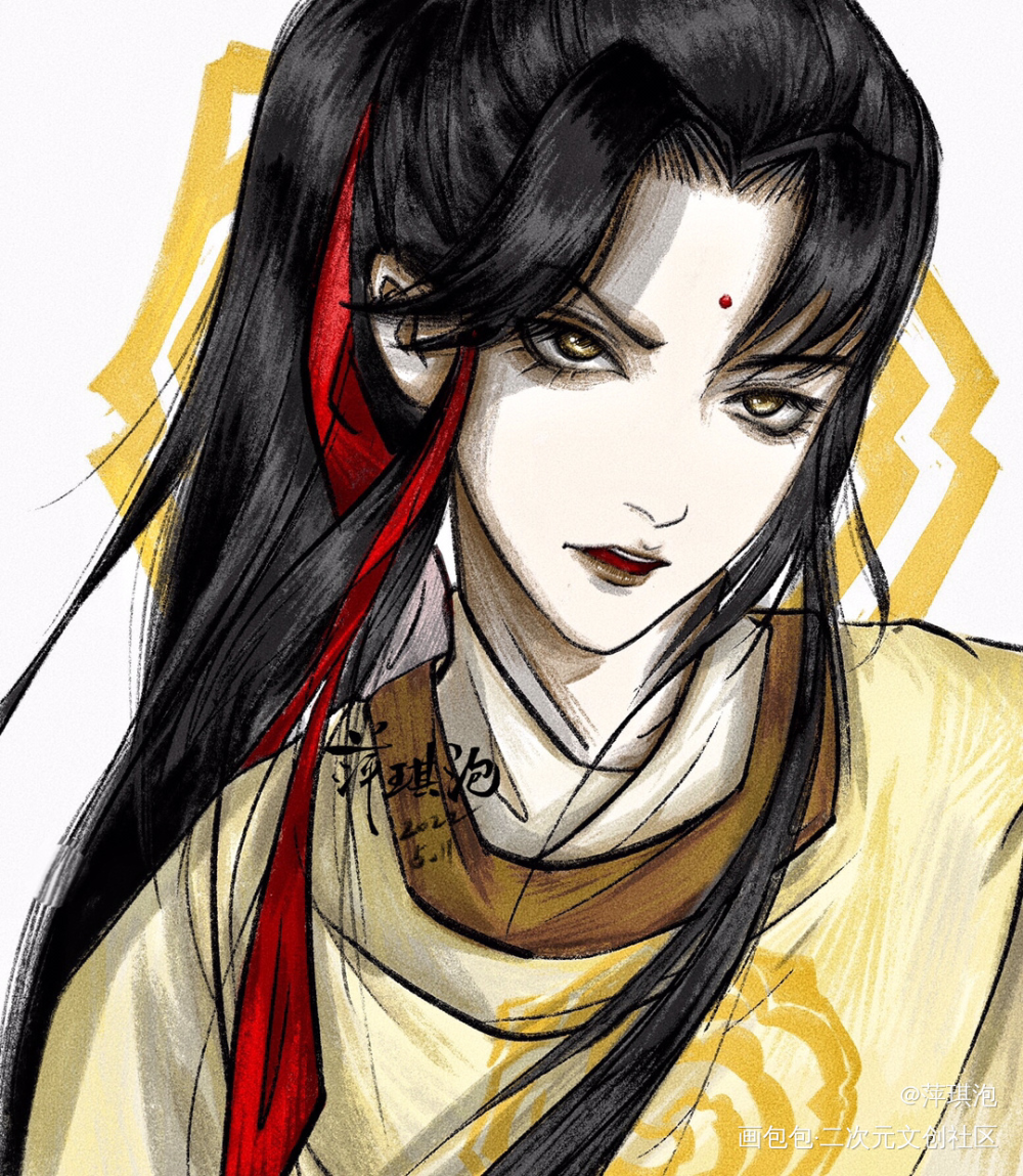仙中小牡丹_魔道祖师金凌绘画作品
