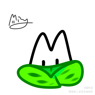 团子！_茗怀安Ming家崽指绘绘画作品