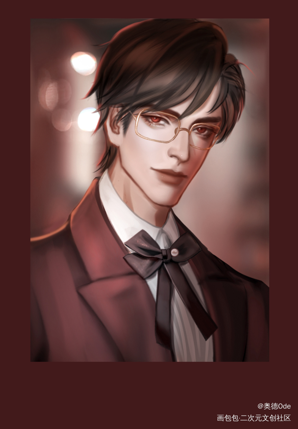 芝士夹鹰生日快乐_光与夜之恋陆沉绘画作品