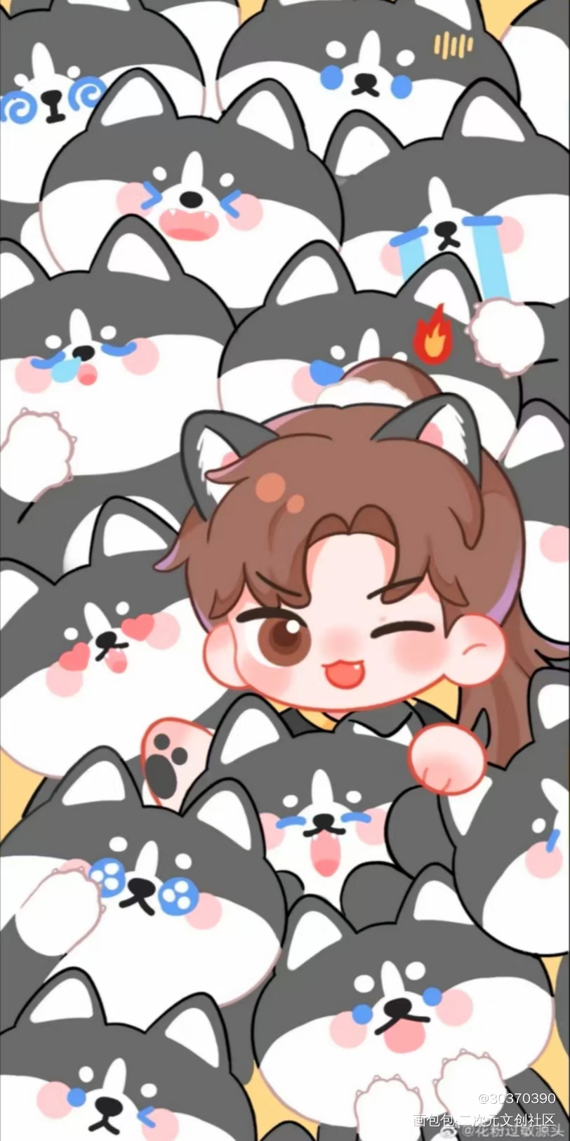 _二哈和他的白猫师尊绘画作品