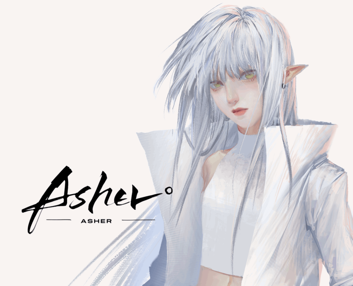 无暇_厚涂Asher原创oc绘画作品