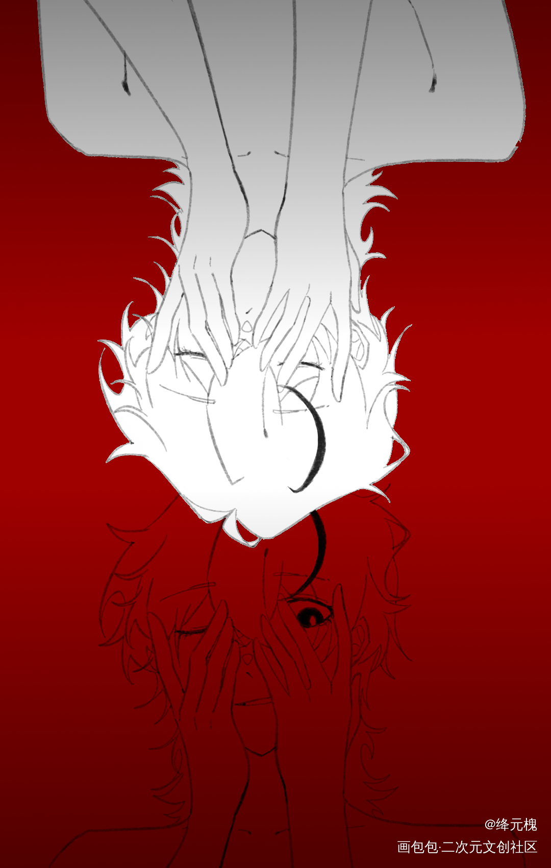 Bad puppy._板绘涂黑白简笔绘画作品