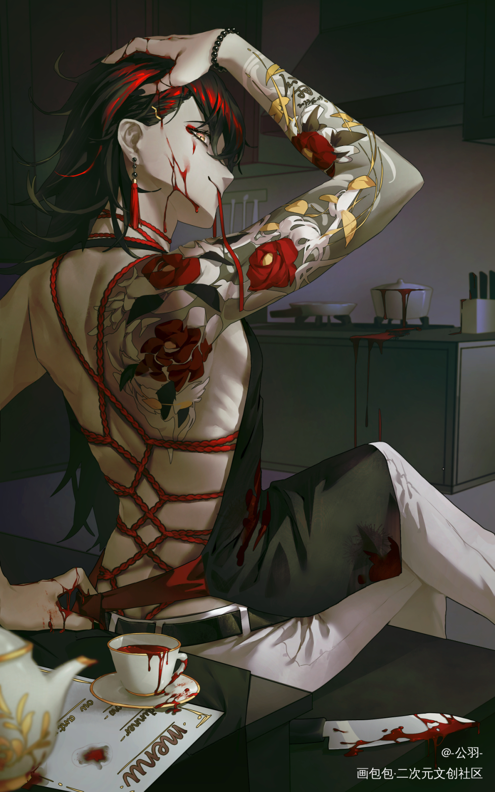 他胃里有我_luxiemvoxakuma绘画作品