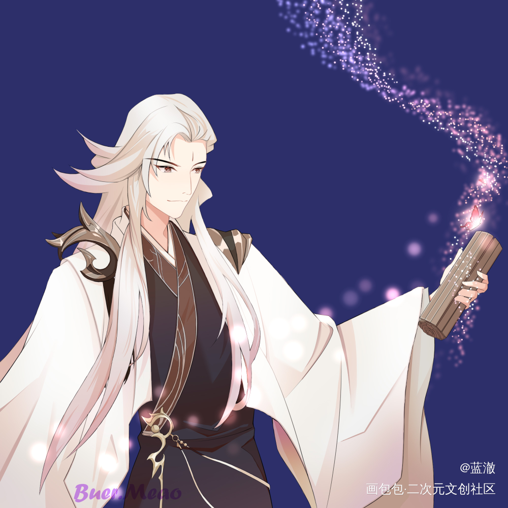 忘川风华录手游张良同人_忘川风华录张良绘画作品
