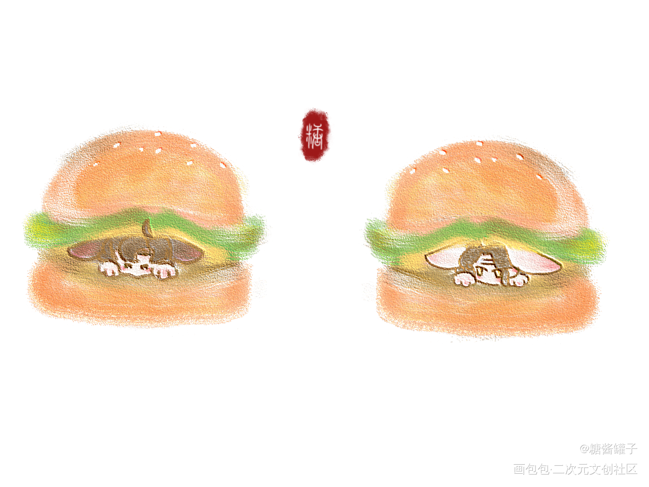 汉堡汉堡夹心兔兔_魔道祖师忘羡绘画作品