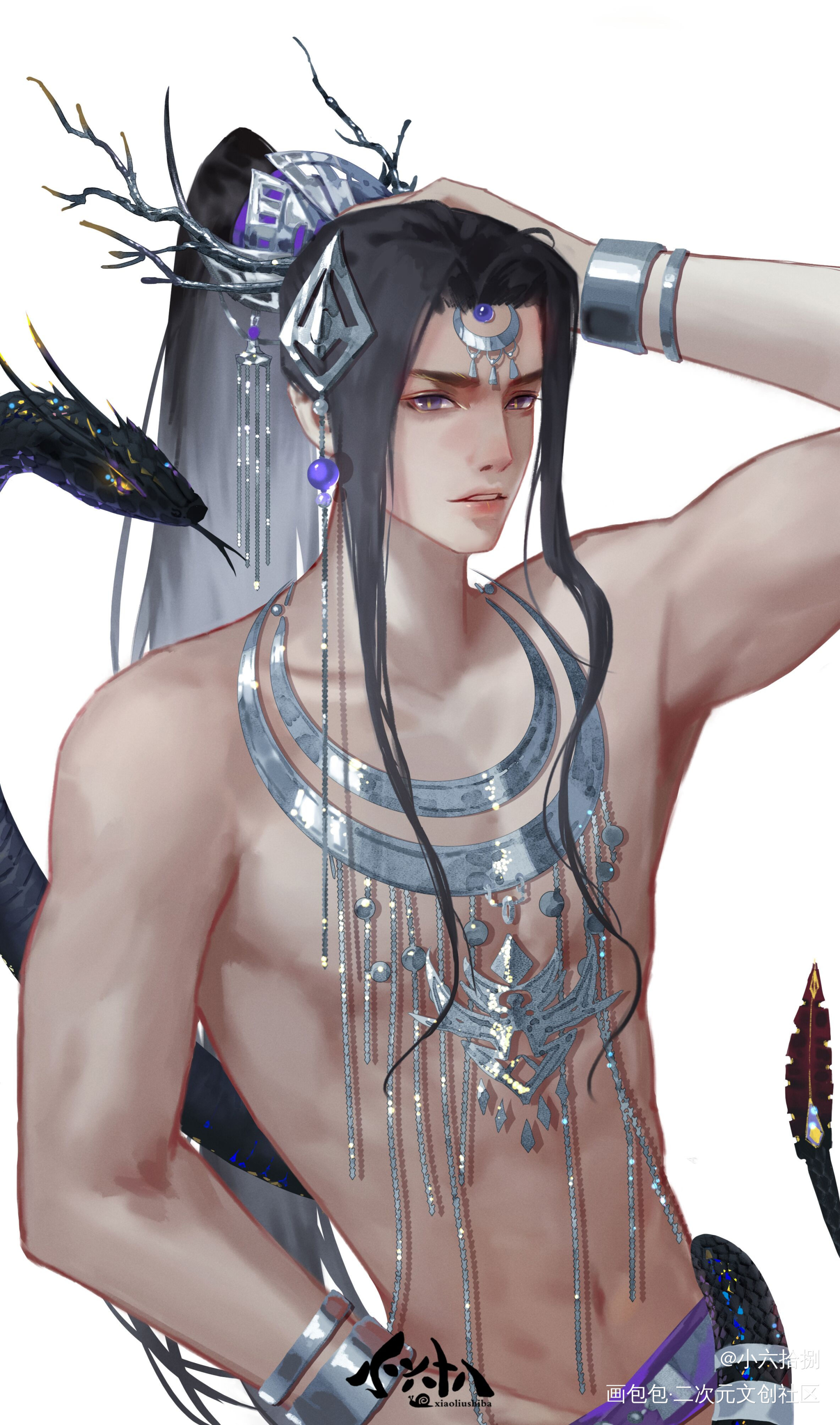 蛊王_板绘涂厚涂绘画作品