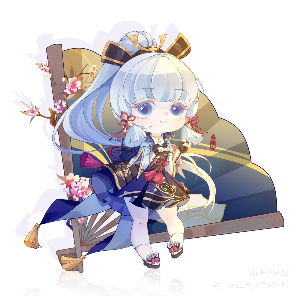 嘿嘿，之前摸鱼许愿，已抽到_原神日系Q版同人绘画作品