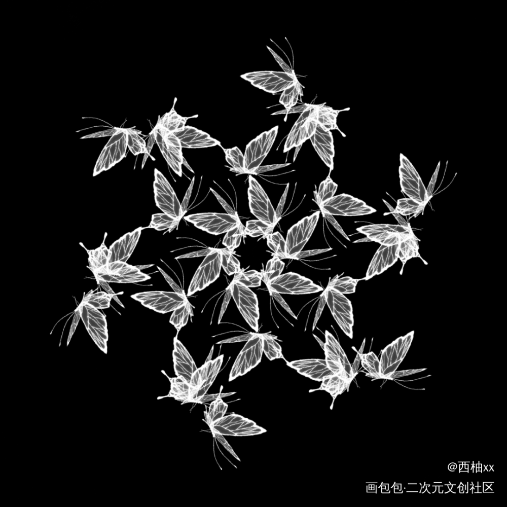 _手绘平涂绘画作品