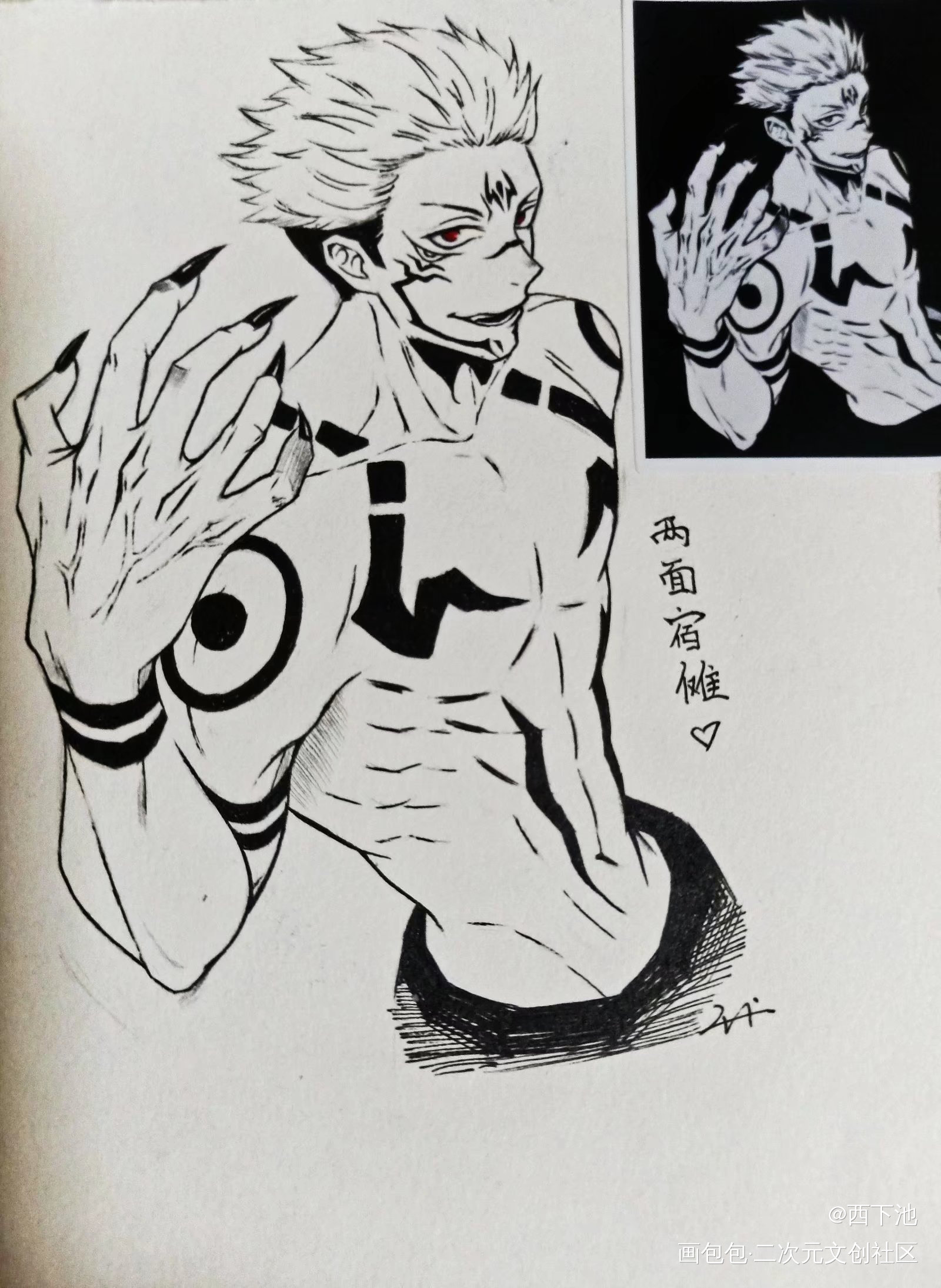 nice_黑白简笔绘画作品