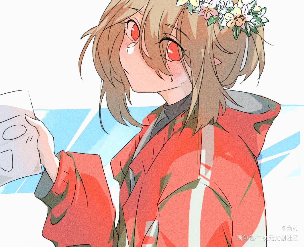 接约稿_板绘涂摸鱼页自设绘画作品