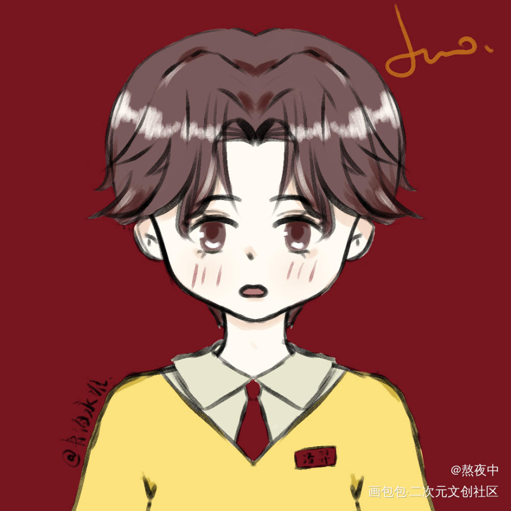 一个洛大佬_附加遗产188男团洛温绘画作品
