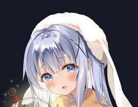 一只香风小兔_绘画作品