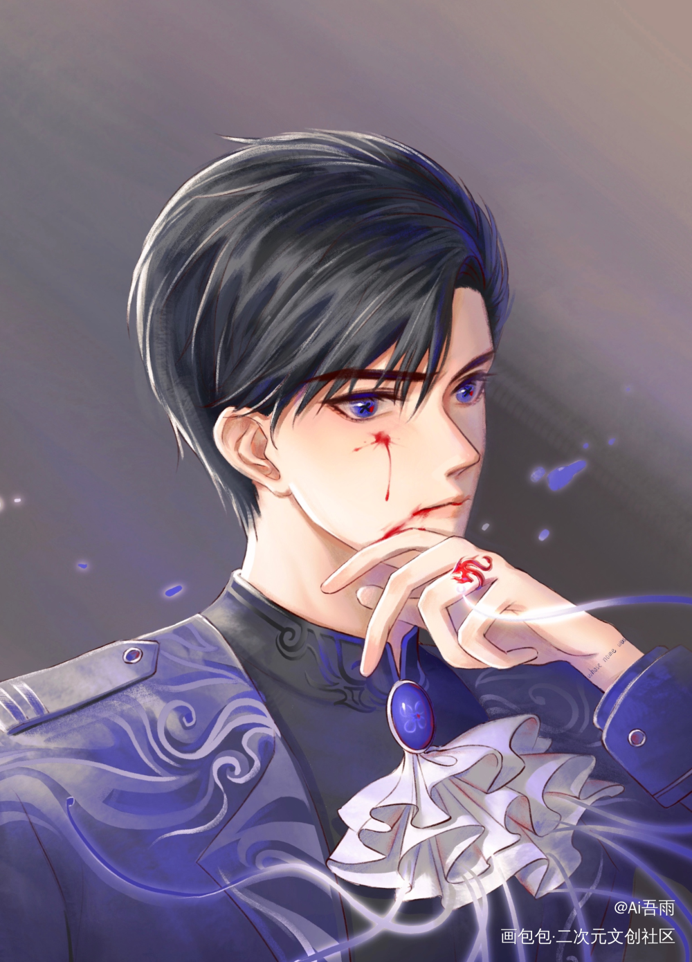 初皇殿下_病案本予呈谢清呈绘画作品