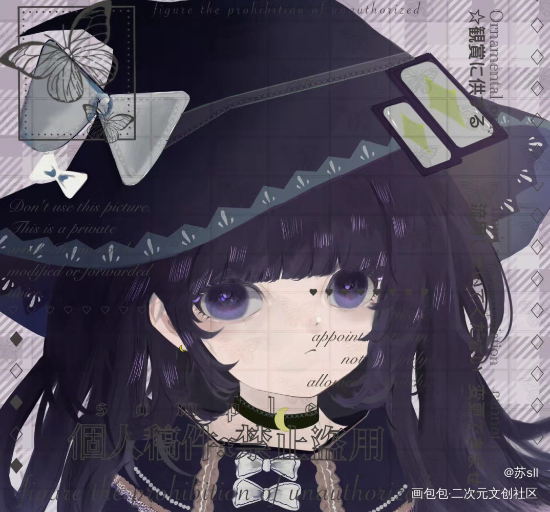 小女巫_我在惊悚游戏里封神彩色漫画小女巫约稿绘画作品