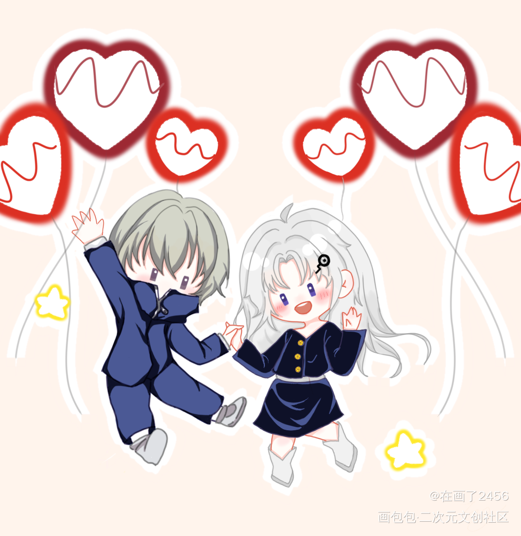 是狗卷棘啦！_彩色漫画板绘涂摸鱼页板写绘画作品