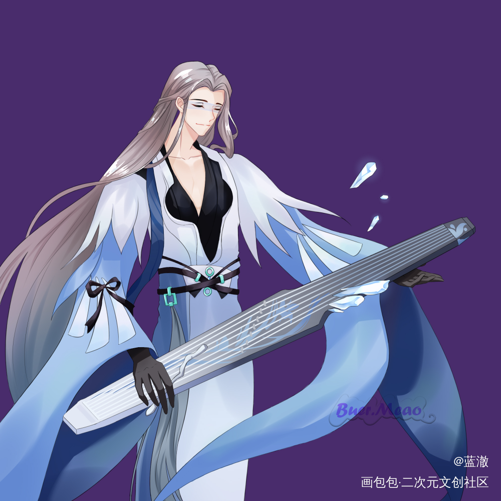 忘川风华录高渐离同人_忘川风华录高渐离日系绘画作品