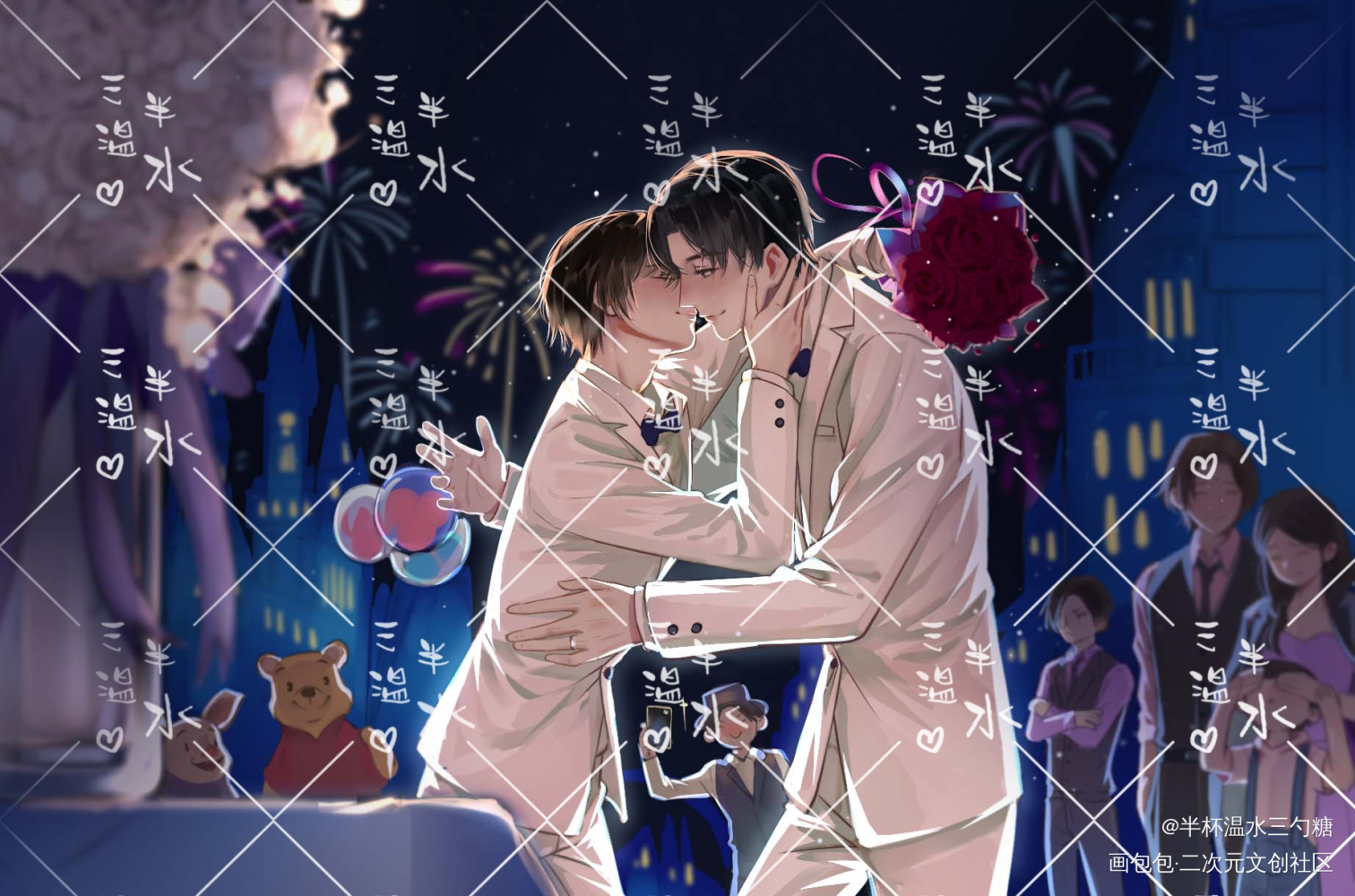 忘羡-光影_魔道祖师忘羡绘画作品