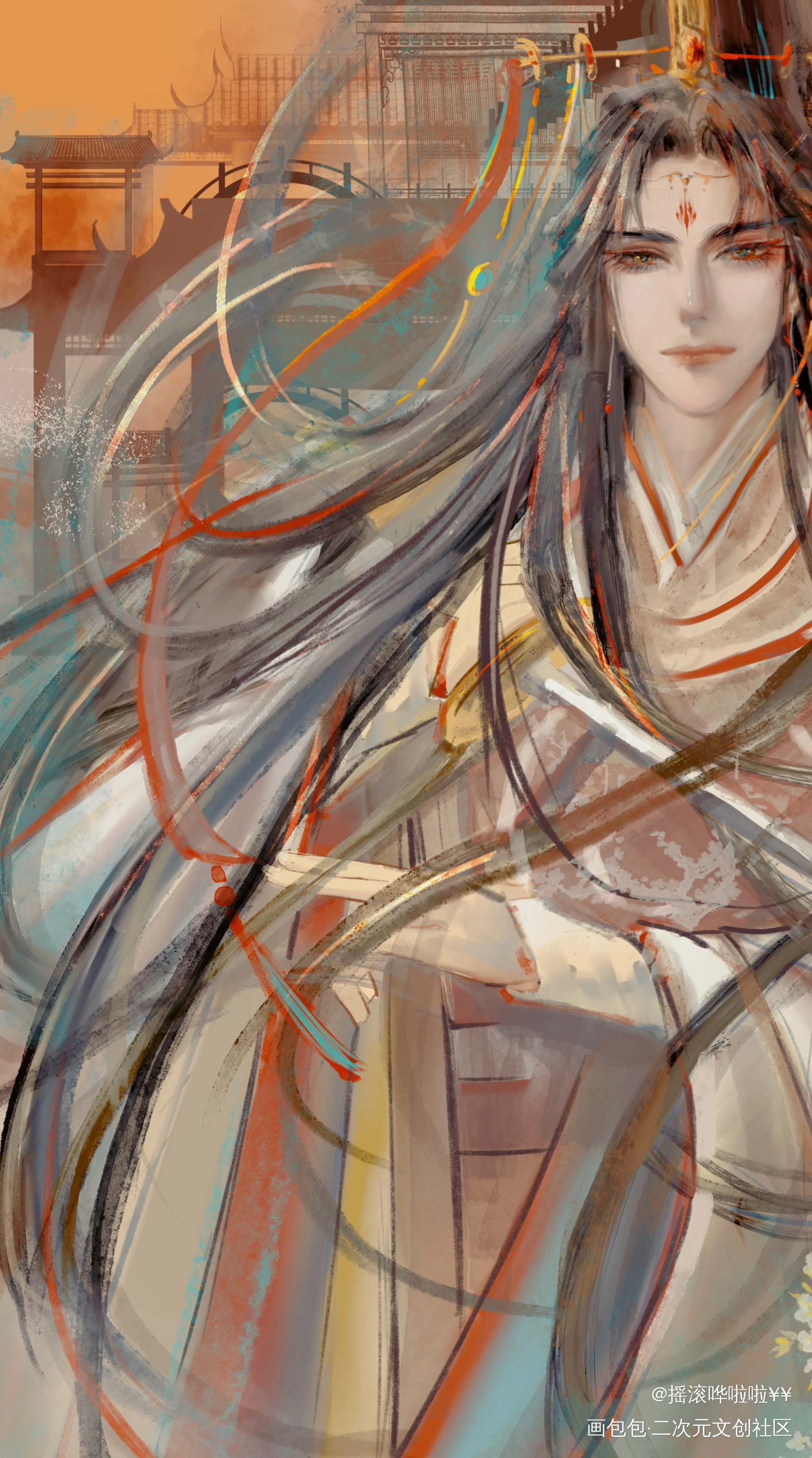太子悦神_天官赐福谢怜绘画作品