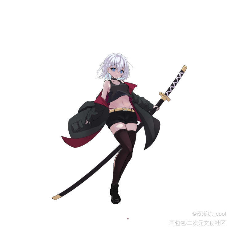 一天一张无偿草立（1/365）_板绘涂摸鱼页立绘求估价画画粉福绘画练习无偿板绘绘画绘画作品