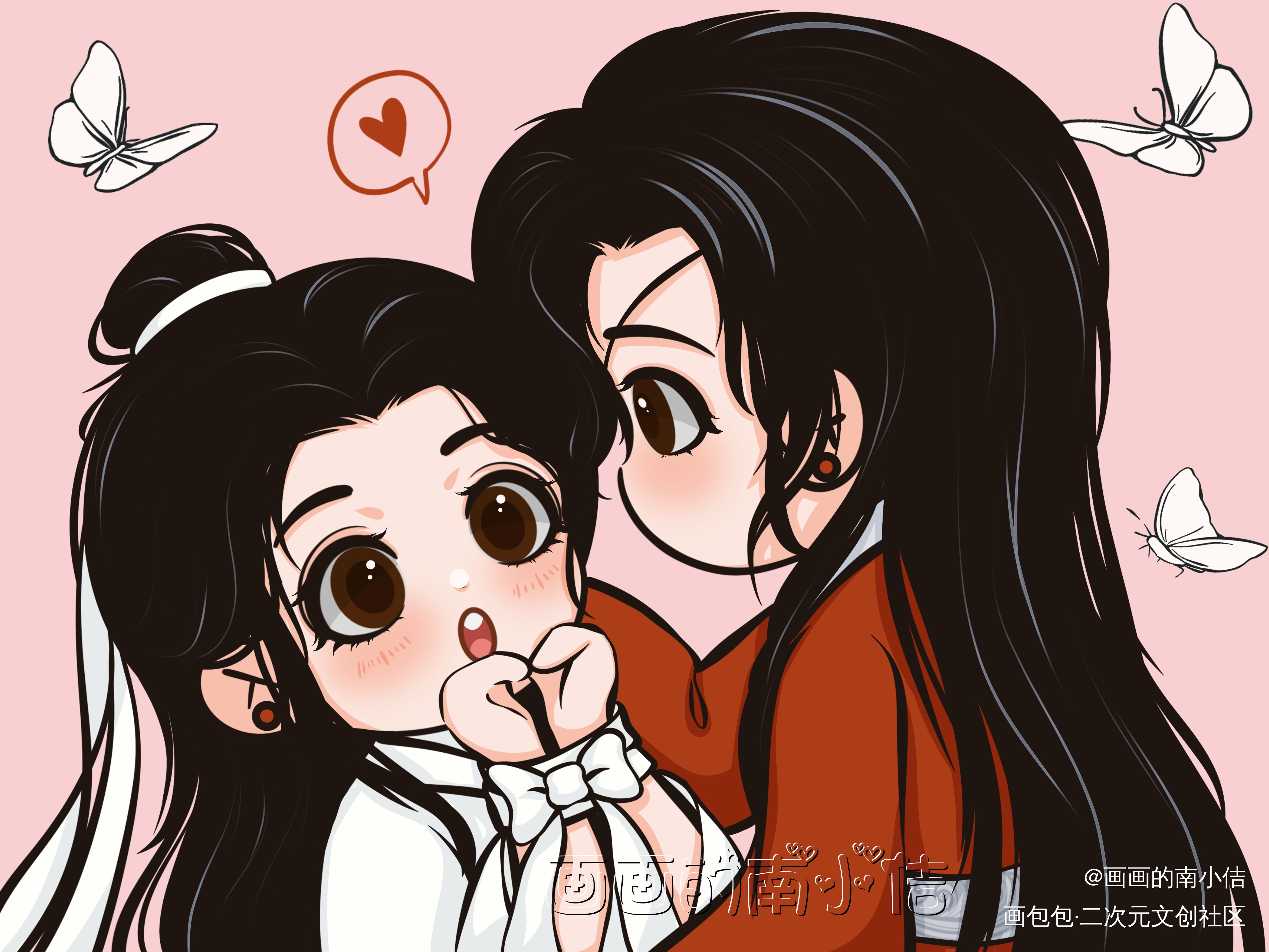 花怜520_天官赐福花怜古风q版头像绘画作品