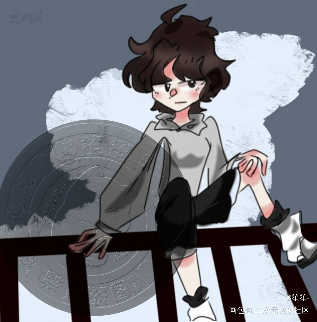 oc_板绘涂Q版指绘约稿绘画oc绘画作品