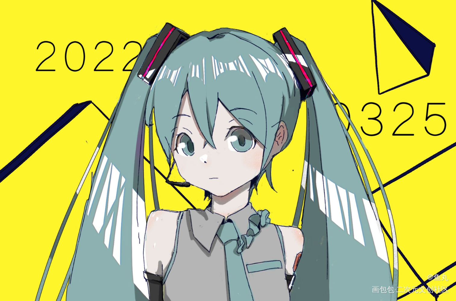 米库_板绘涂日系头像插画约稿板绘绘画绘画作品
