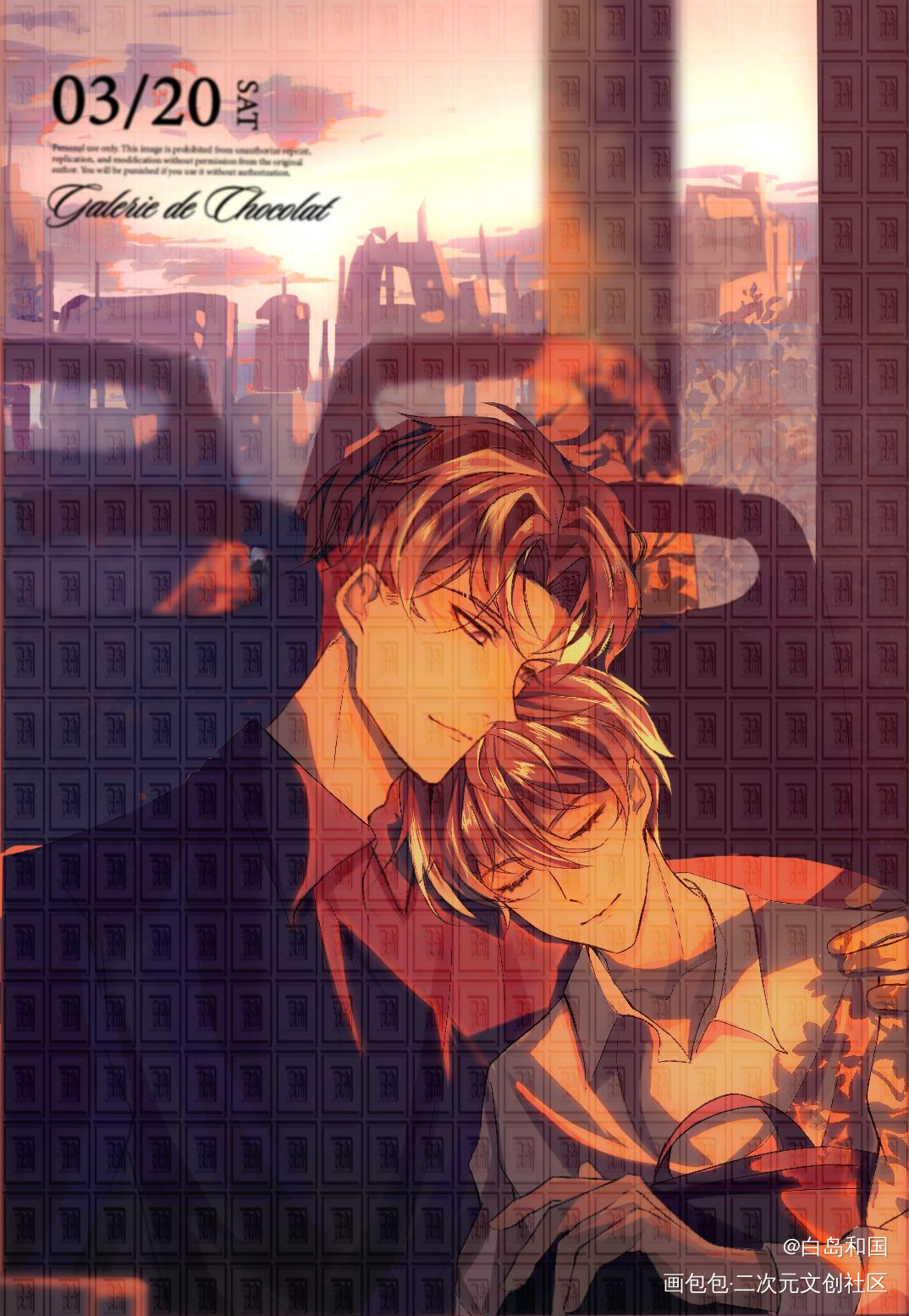 学乖稿子在520这天解禁啦!_同人学乖约稿板绘绘画绘画作品