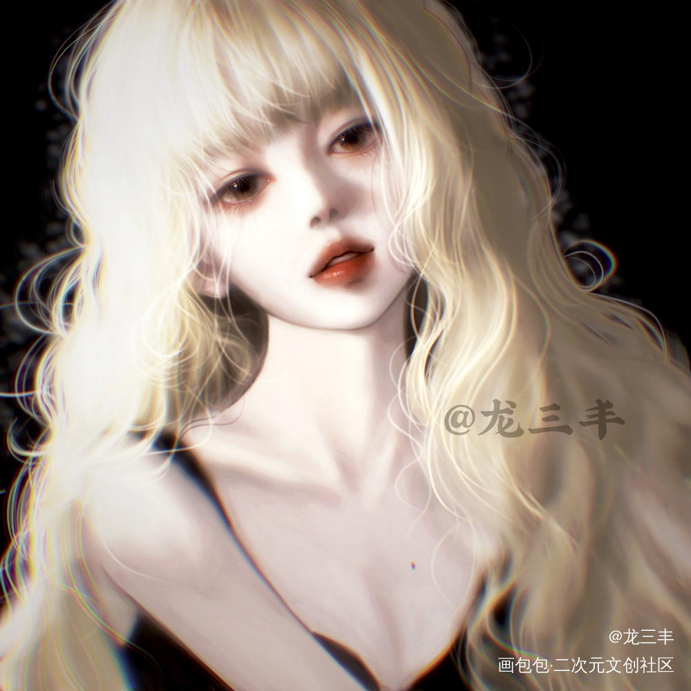 “我很满意我自己”_厚涂日系同人鞠婧祎摸鱼绘画绘画作品