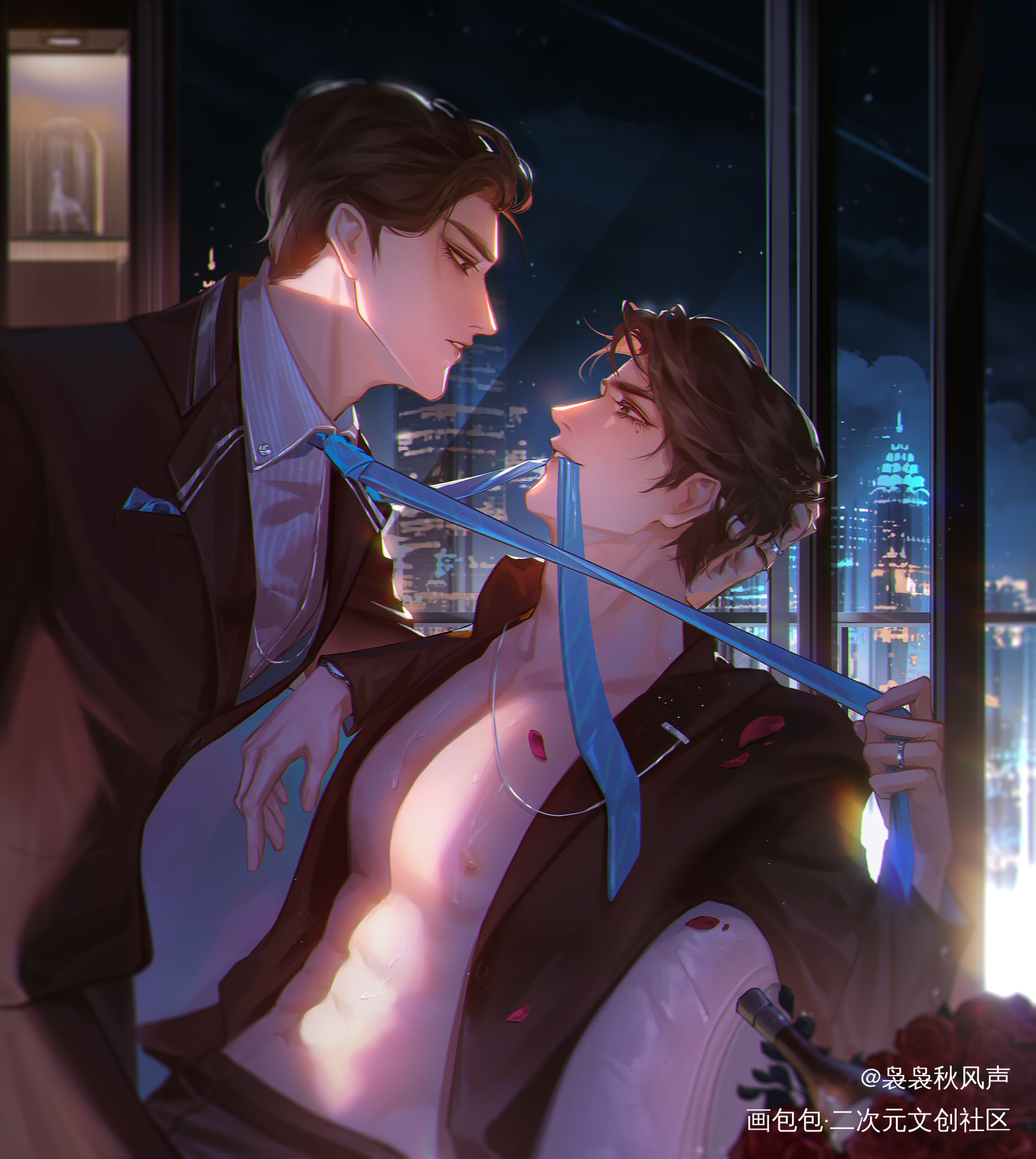 “你好像一件礼物，_谁把谁当真188男团妹叔黎朔赵锦辛绘画作品