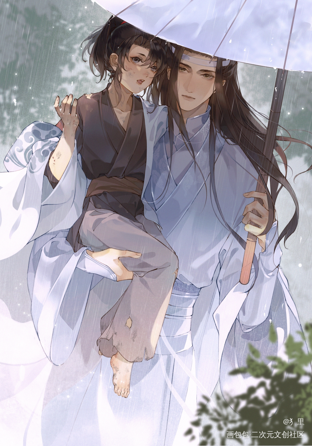 _魔道祖师忘羡绘画作品