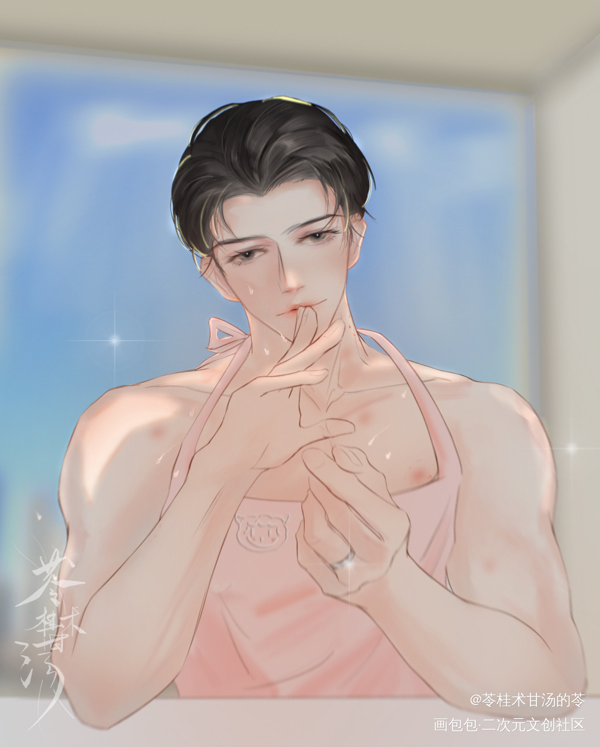 这是可以发的吧_谁把谁当真188男团妹叔黎朔绘画作品