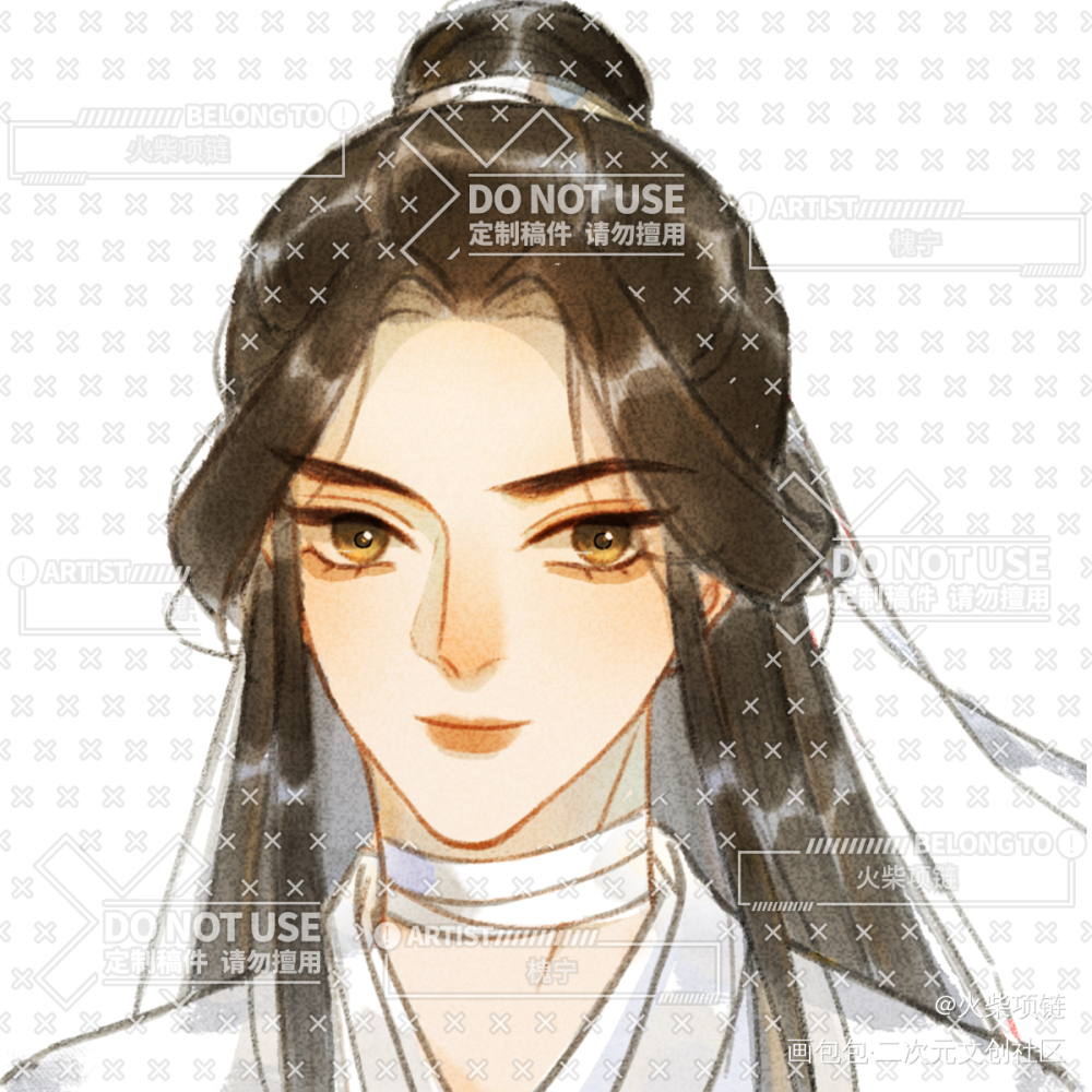 怜怜_天官赐福花怜谢怜绘画作品
