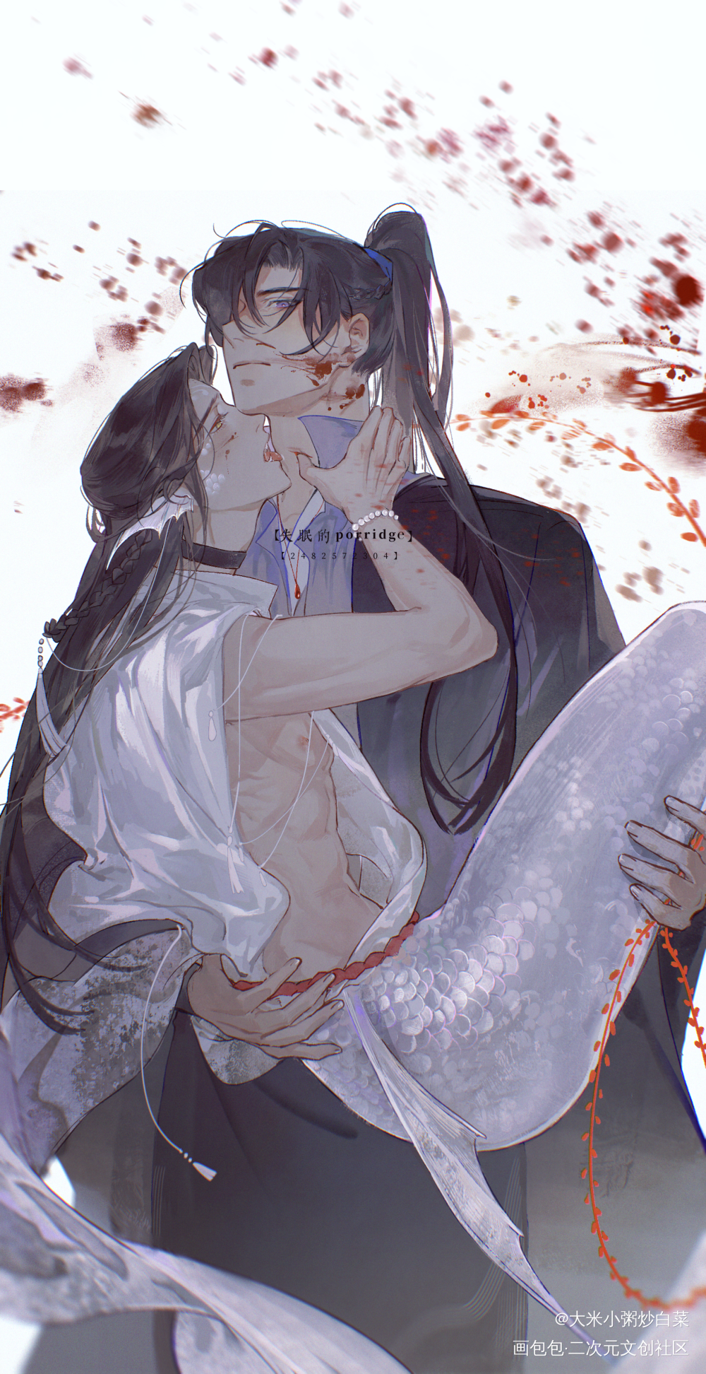 【17:00】_二哈和他的白猫师尊燃晚墨燃楚晚宁古风绘画绘画作品