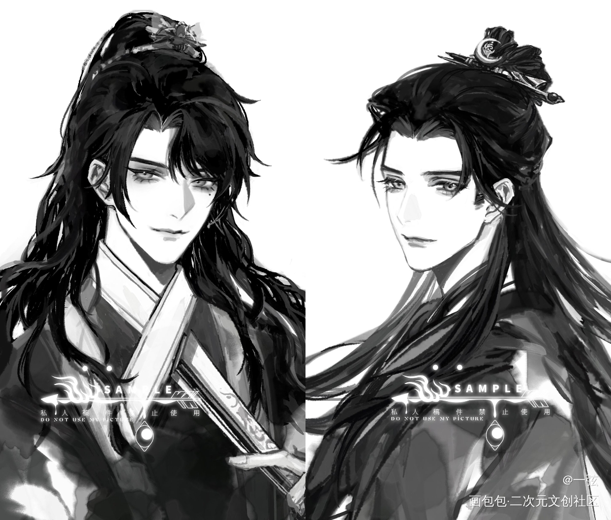 愿我如星君如月，夜夜流光相皎洁_谁把谁当真188男团妹叔绘画作品