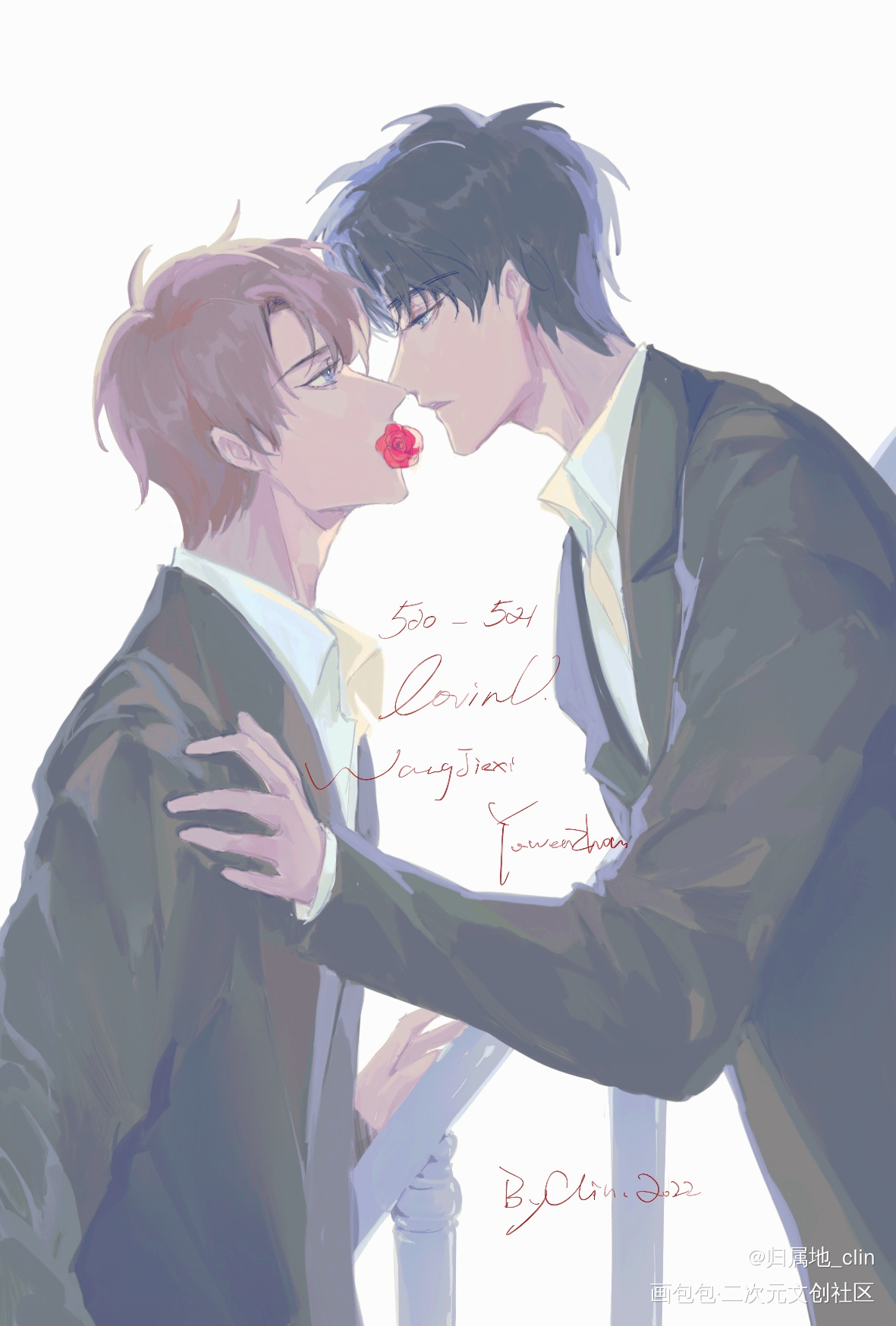 喻王/521_全职高手喻王喻文州王杰希绘画作品