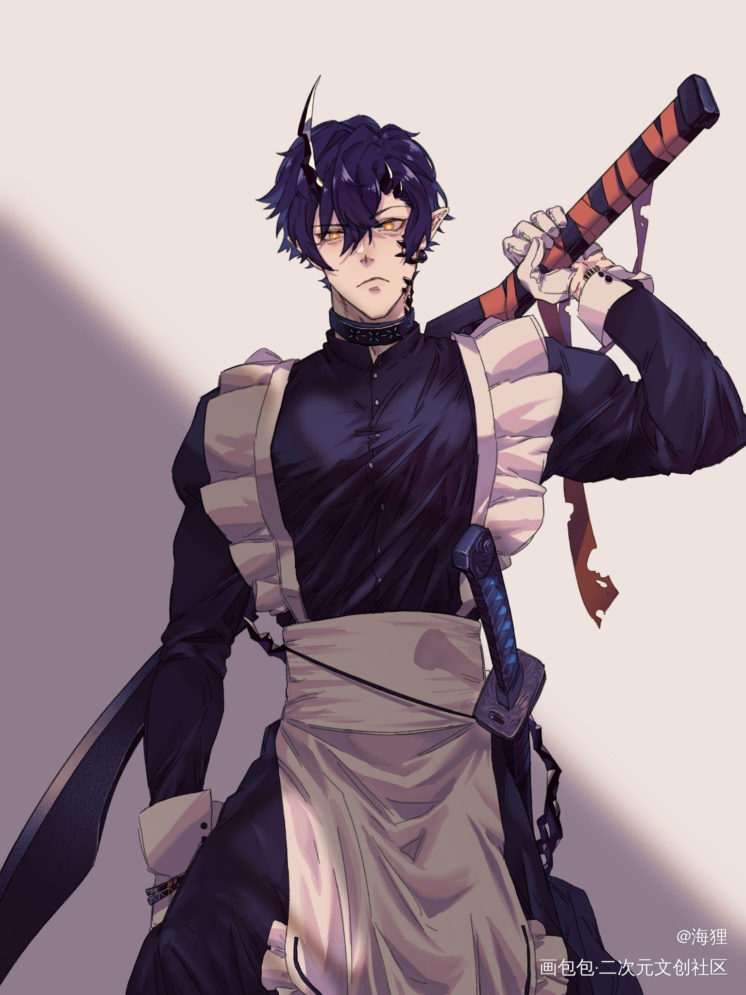 炎大爷_明日方舟绘画作品