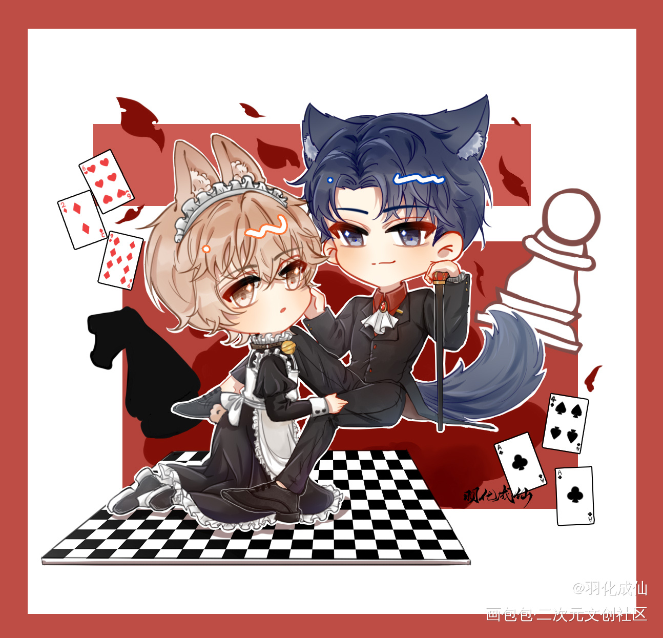 521快乐_娘娘腔188男团群秀李程秀邵群Q版同人绘画作品