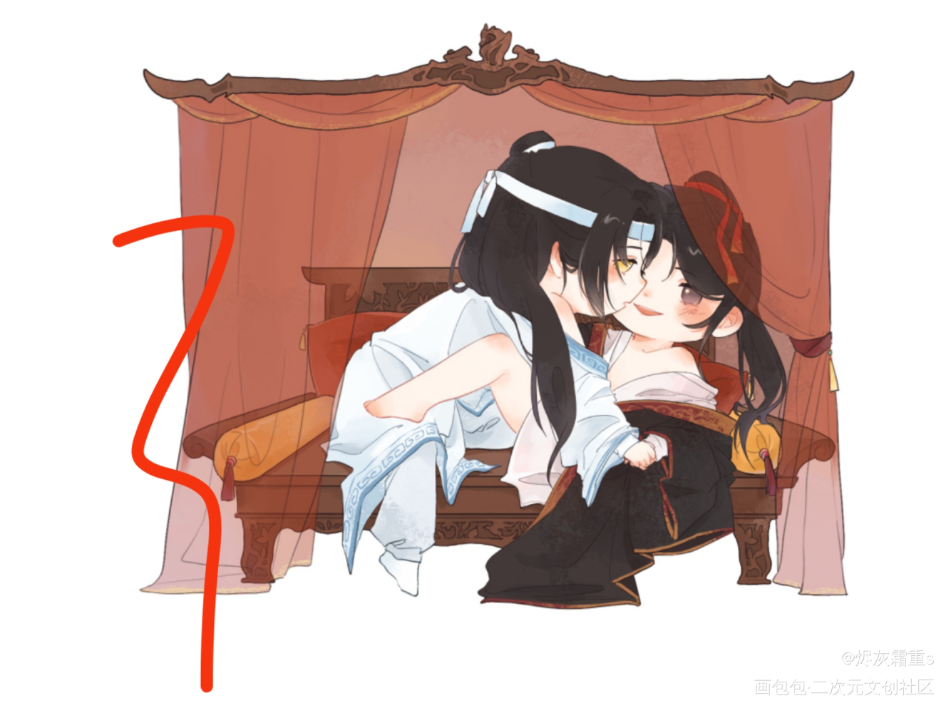 天天_魔道祖师忘羡绘画作品