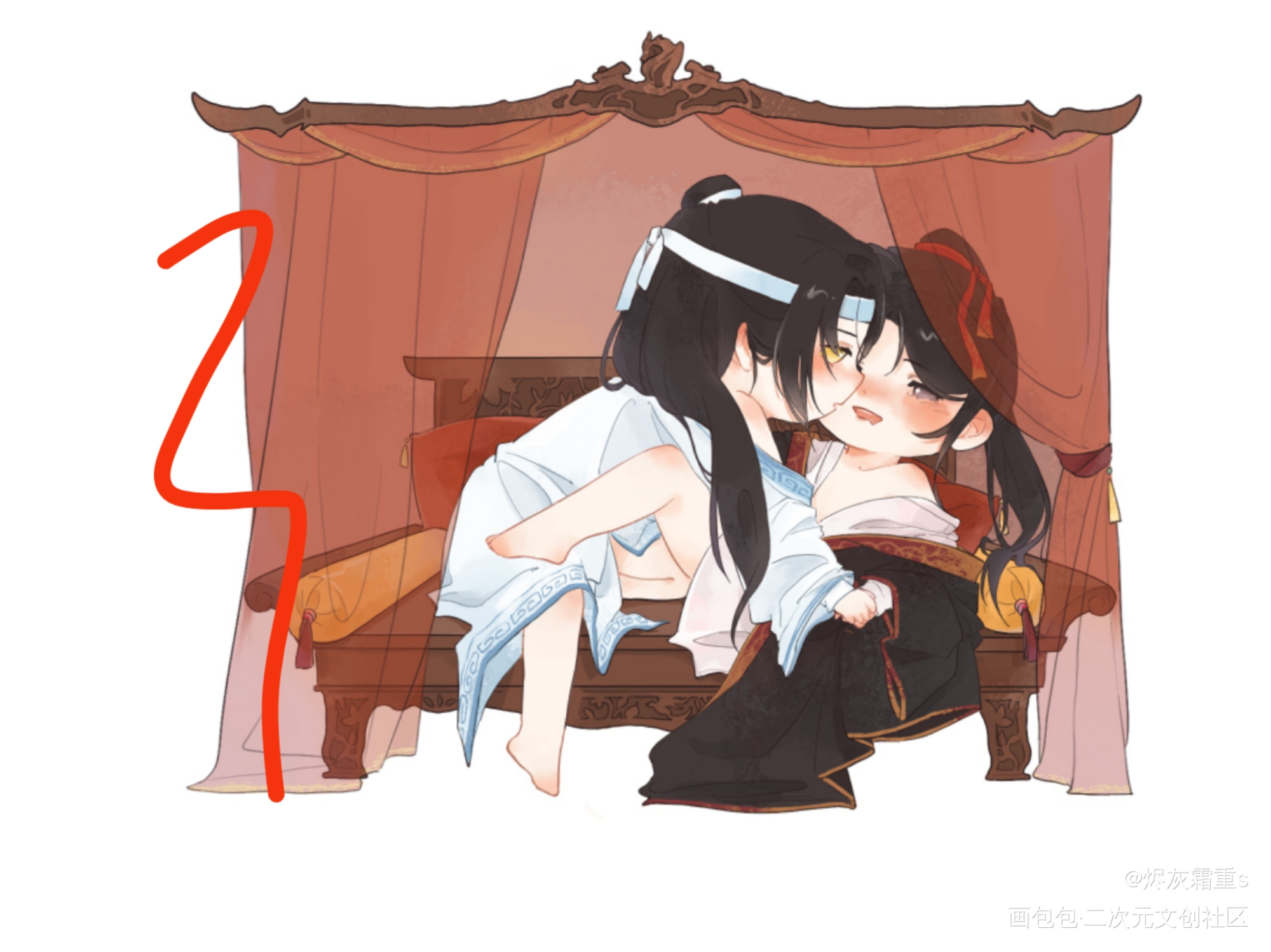天天_魔道祖师忘羡绘画作品