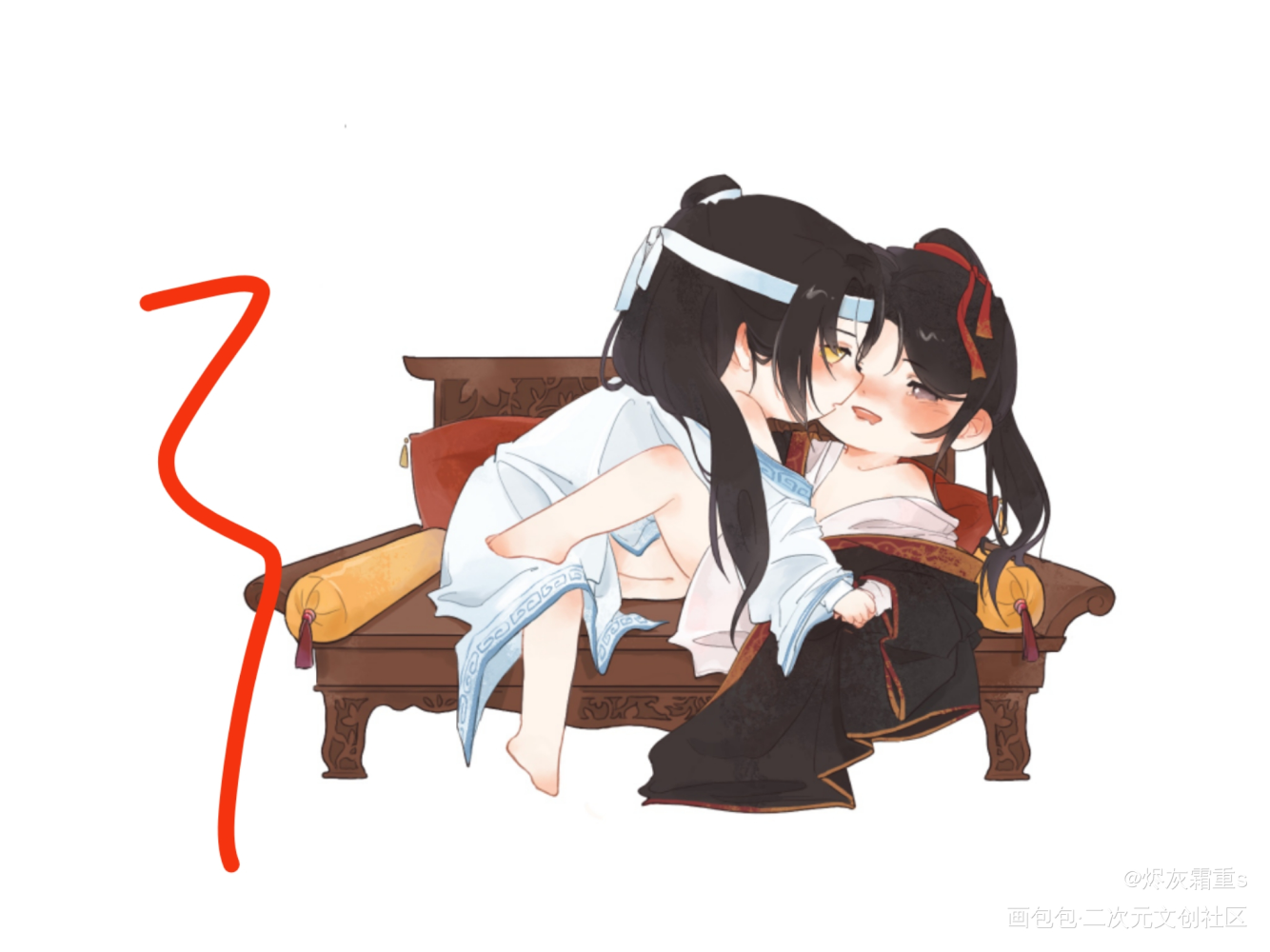 天天_魔道祖师忘羡绘画作品