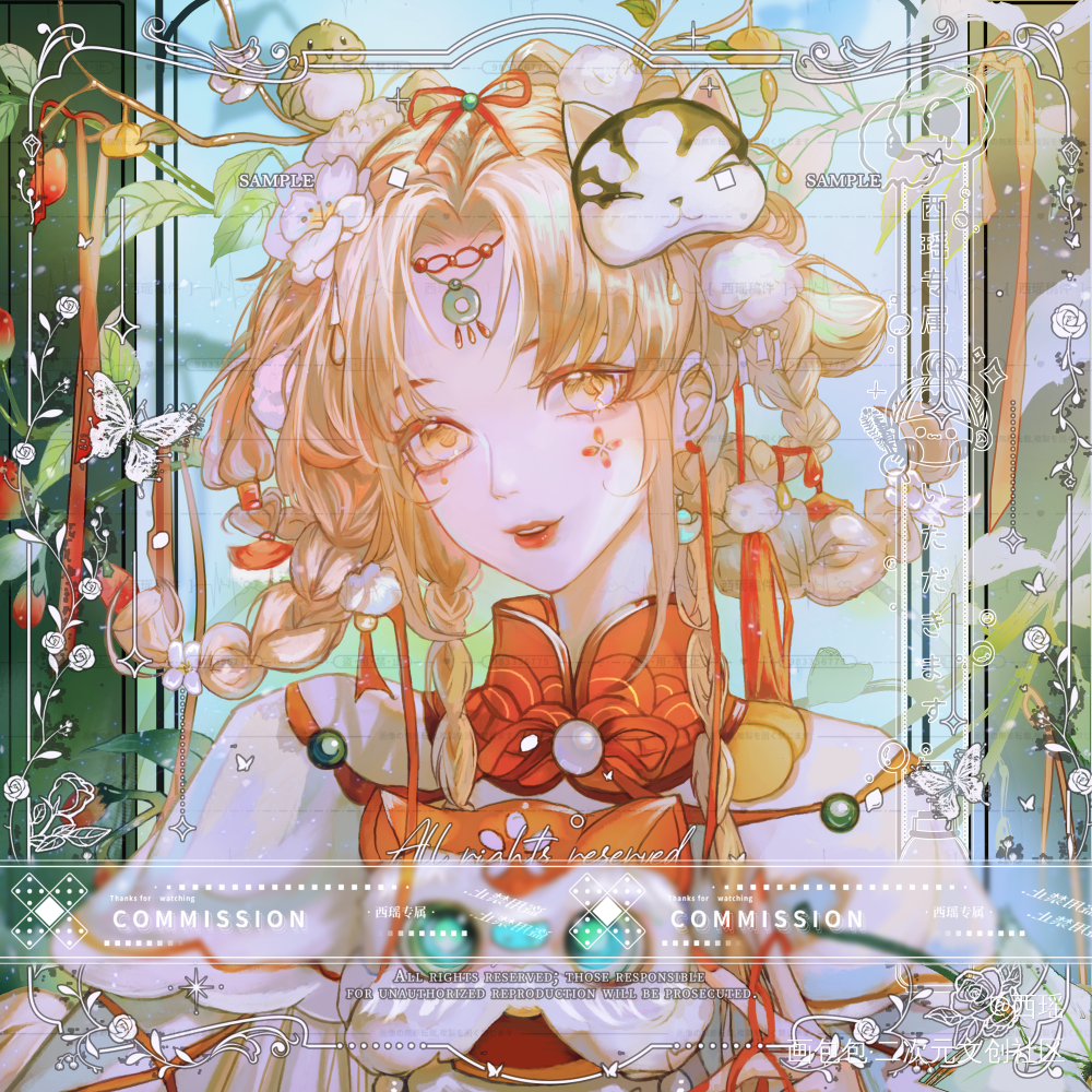 oc混更一下_板绘涂古风插画古风插画别人家oc原创插画原创头像板绘插画原创oc绘画作品