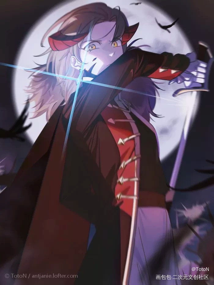 【梦向/自设】魔王的副官_插画自设原创绘画作品