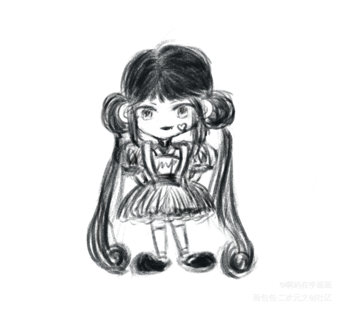 小萝莉_Q版板绘原创绘画作品
