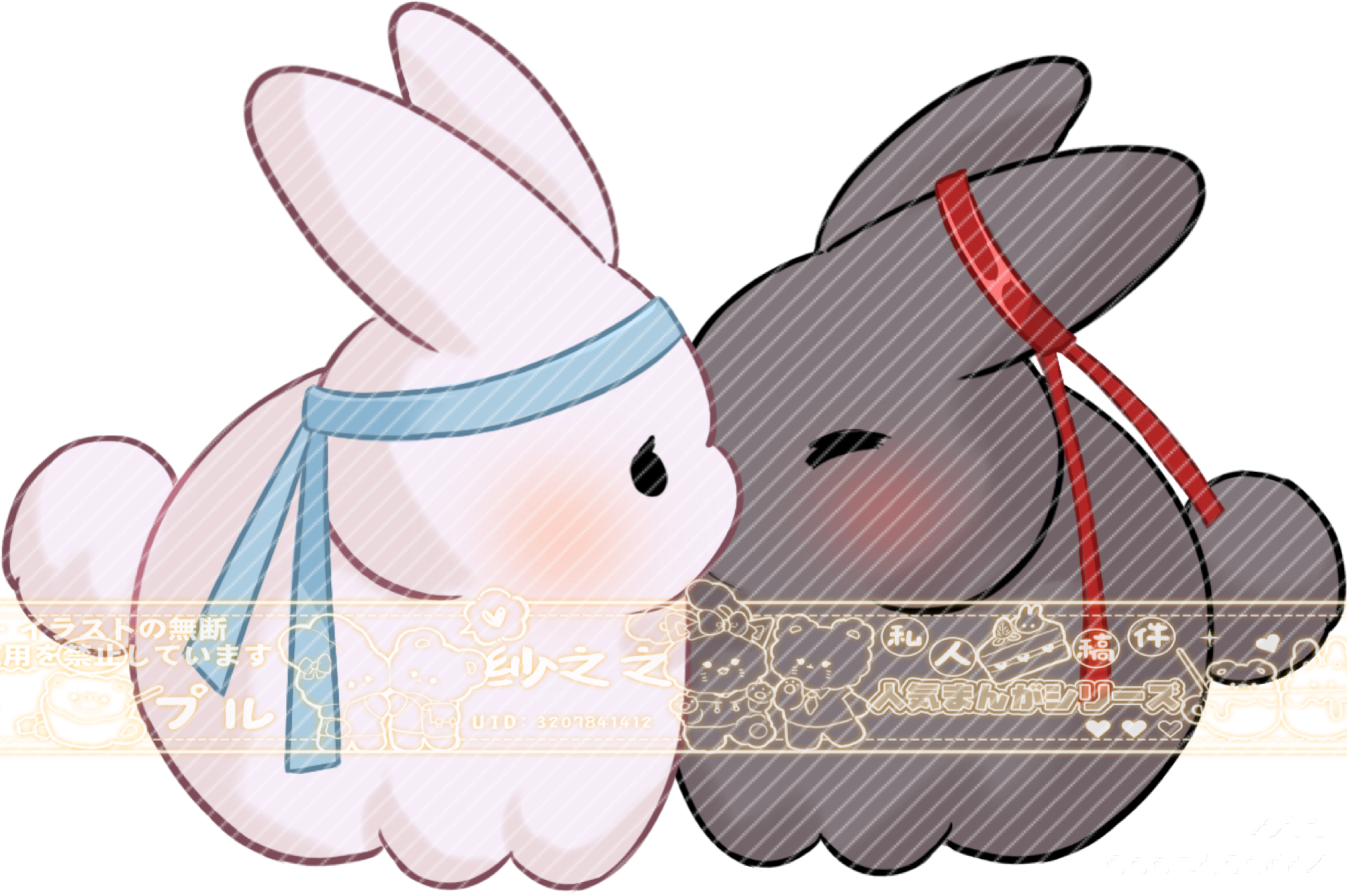 魔道-忘羡-制品 开授权_魔道祖师忘羡蓝忘机魏无羡Q版同人绘画作品