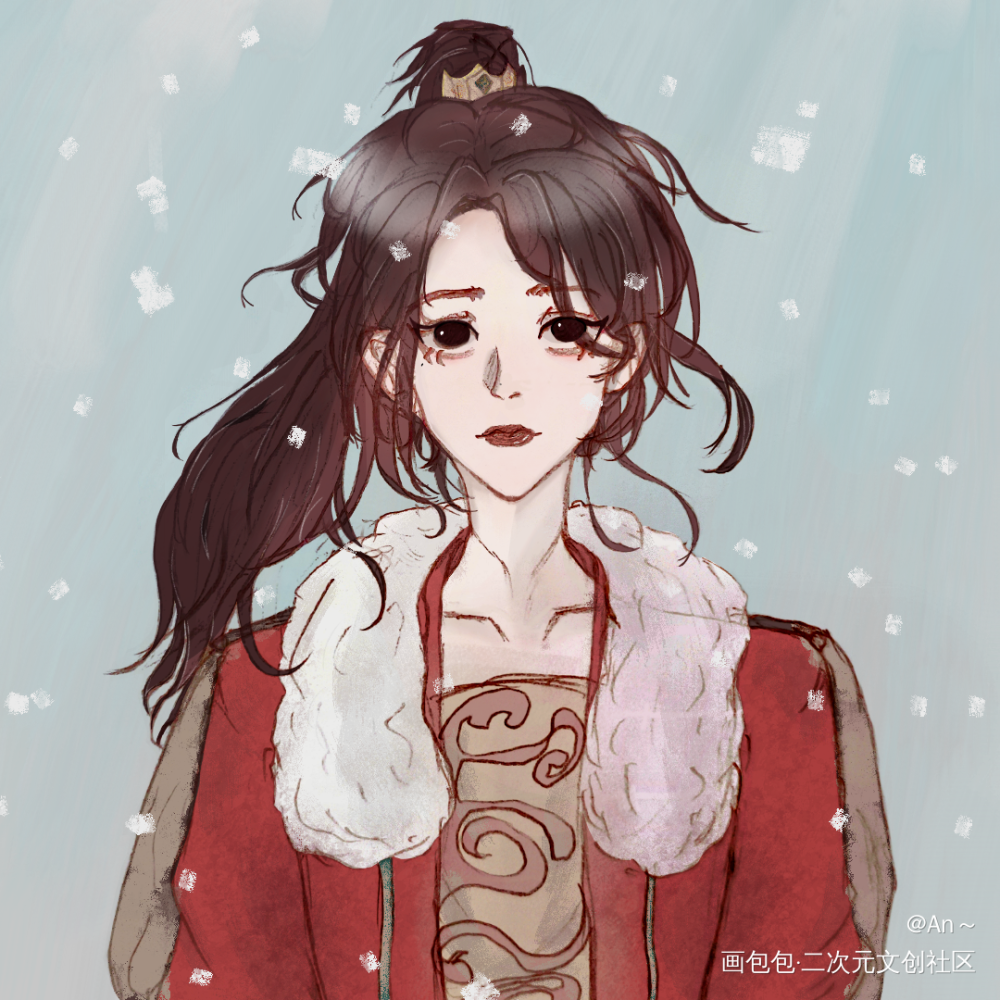 女将军_摸鱼页绘画作品