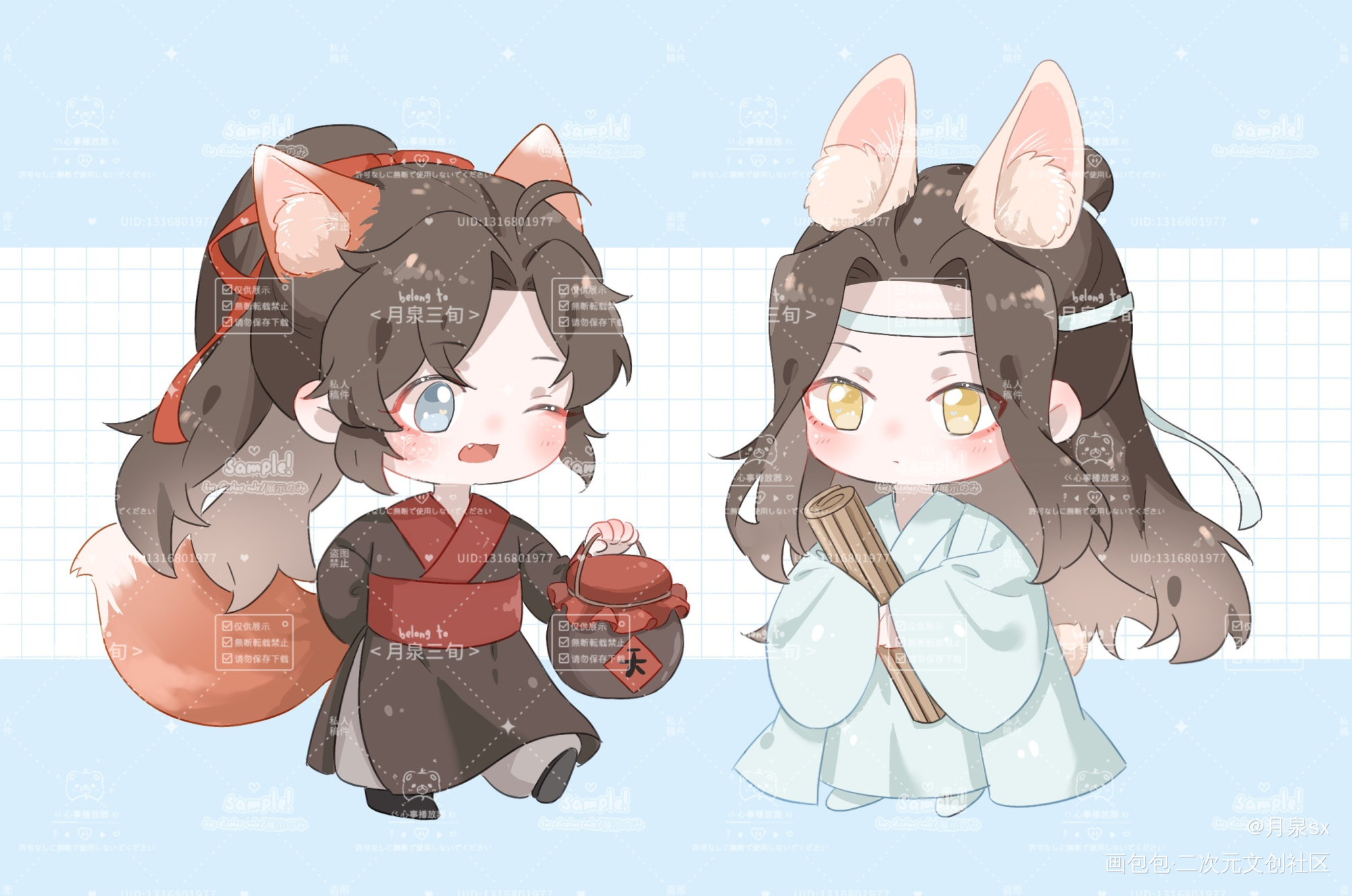 忘羡_魔道祖师绘画作品