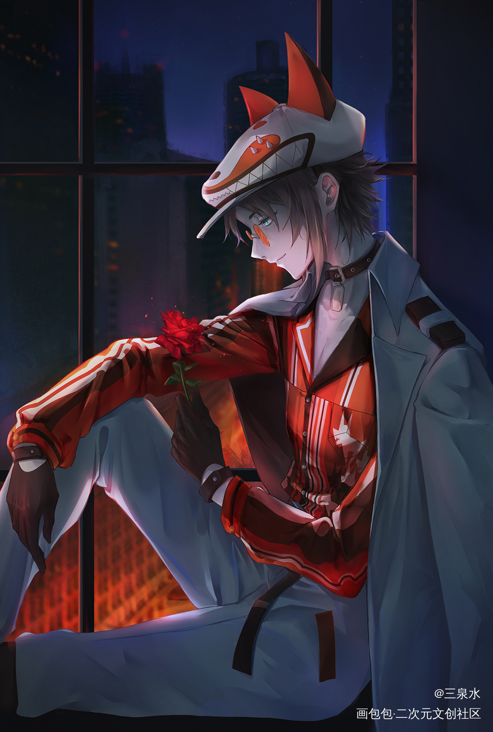 玫瑰与R_riasMysta_Rias绘画作品