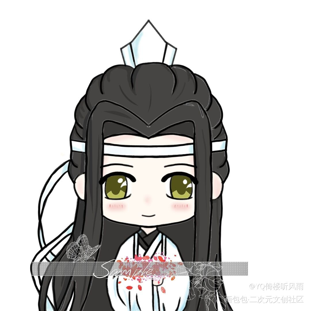 蓝二哥哥_魔道祖师忘羡Q版我要上首页墨香铜臭绘画作品